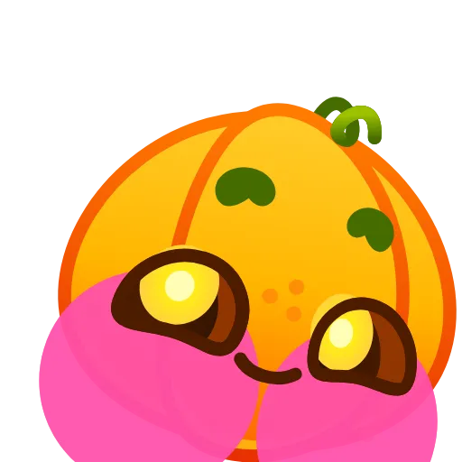 Стикер 5 Cute Pumpkin Emoji