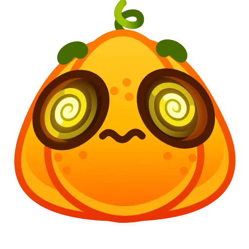 Стикер 22 Cute Pumpkin Emoji