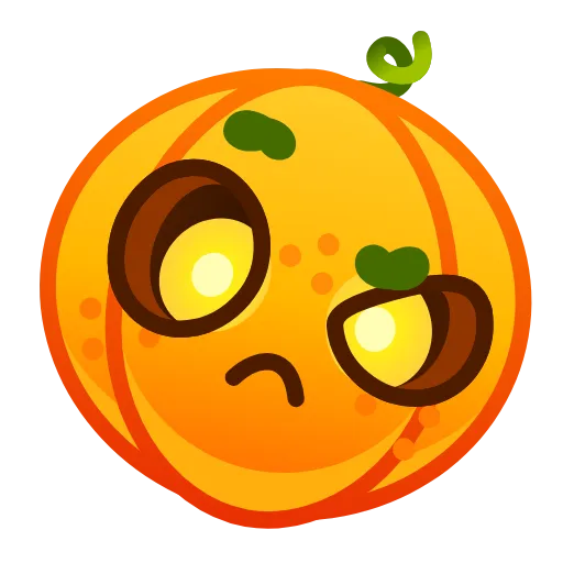 Стикер 11 Cute Pumpkin Emoji