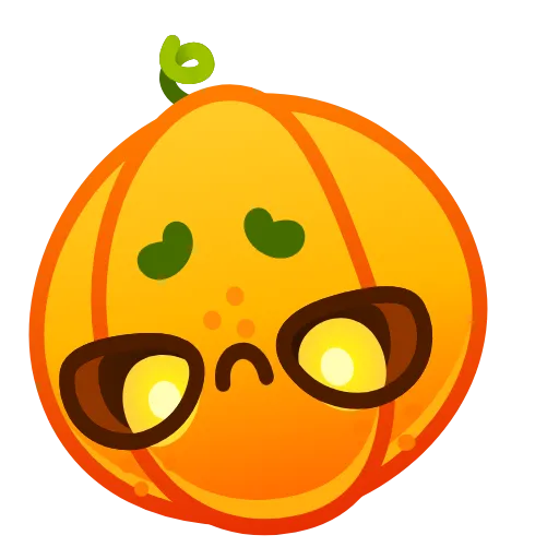 Стикер 15 Cute Pumpkin Emoji