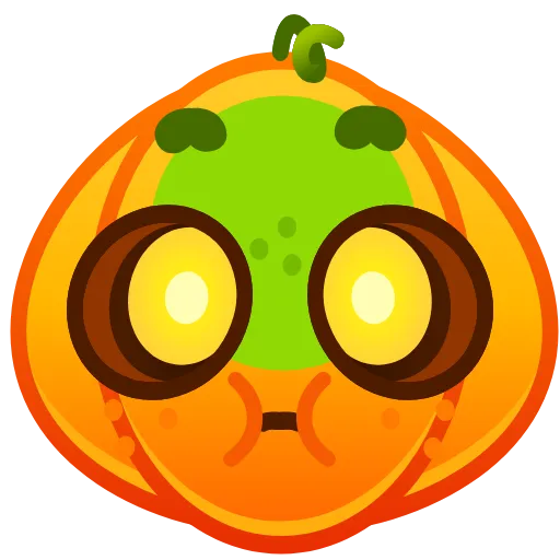 Стикер 27 Cute Pumpkin Emoji