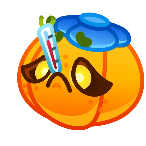 Стикер 28 Cute Pumpkin Emoji