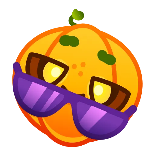 Стикер 12 Cute Pumpkin Emoji