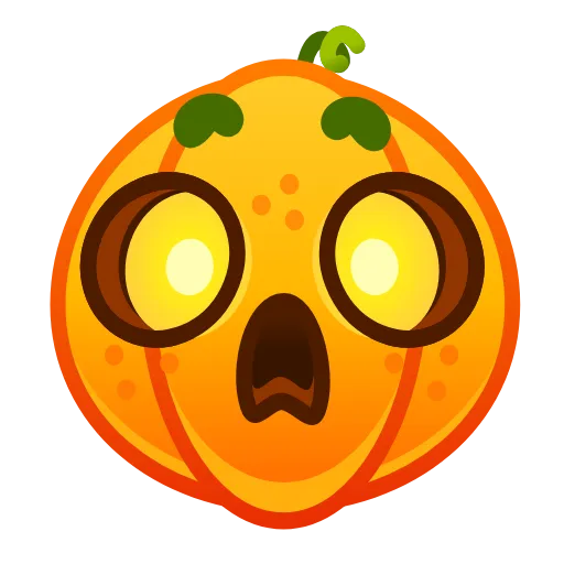 Стикер 25 Cute Pumpkin Emoji