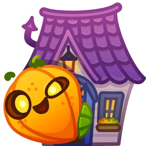Стикер 39 Cute Pumpkin Emoji