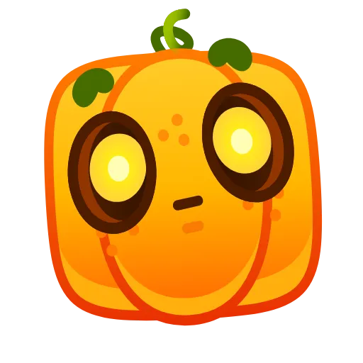 Стикер 24 Cute Pumpkin Emoji