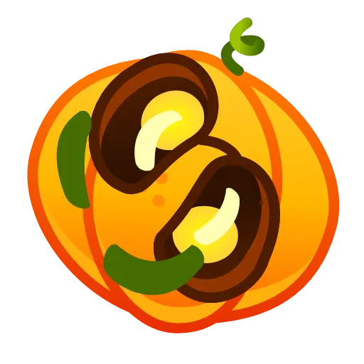 Стикер 7 Cute Pumpkin Emoji