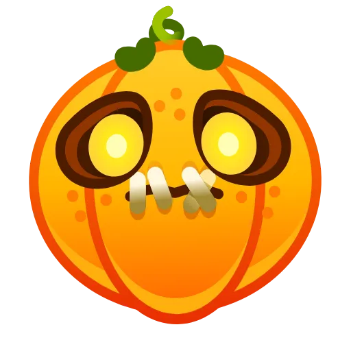 Стикер 23 Cute Pumpkin Emoji