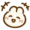 Стикер 23 🥛 Cute Rabbit Emotion