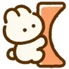 Стикер 16 🥛 Cute Rabbit Emotion