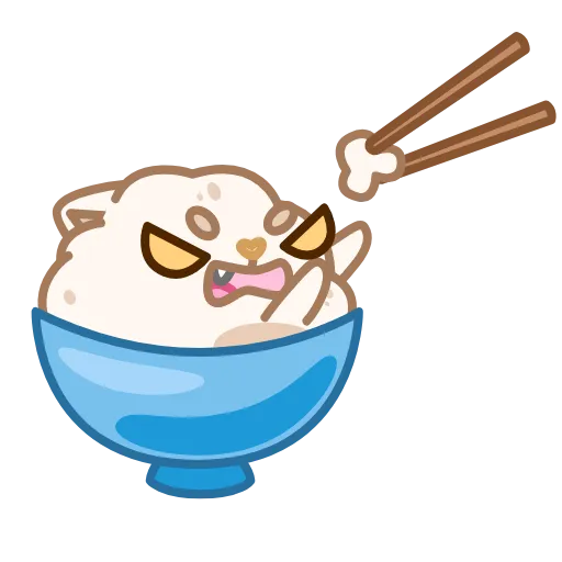 Стикер 4 Cute Rice
