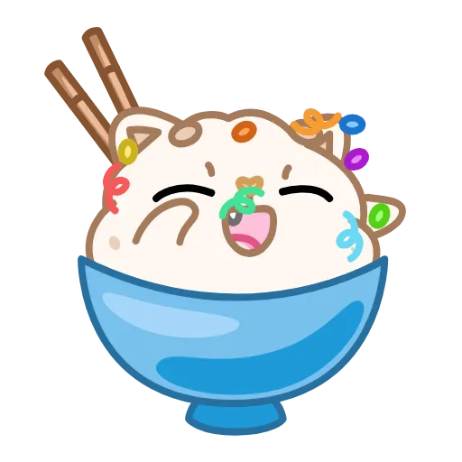Стикер 10 Cute Rice
