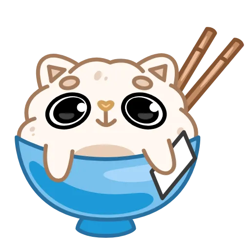 Стикер 3 Cute Rice