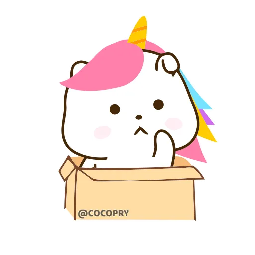 🙋‍♀️ Эмодзи «Cute Unicorn» для Telegram