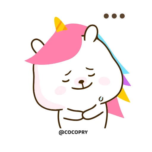 🥹 Эмодзи «Cute Unicorn» для Telegram