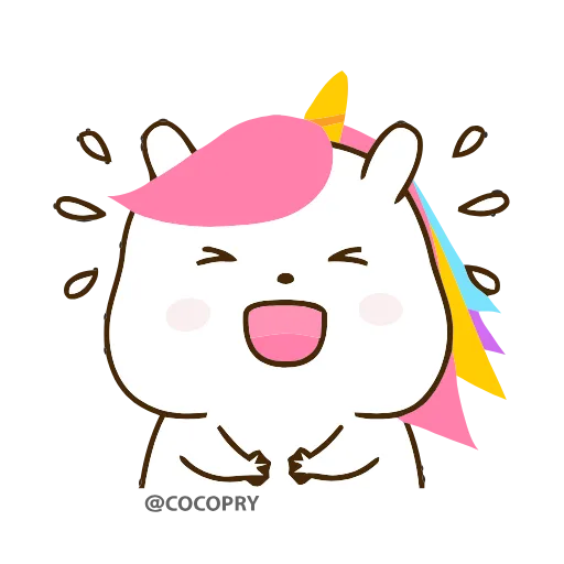 😂 Эмодзи «Cute Unicorn» для Telegram