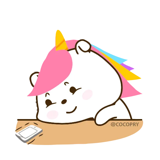 😃 Эмодзи «Cute Unicorn» для Telegram