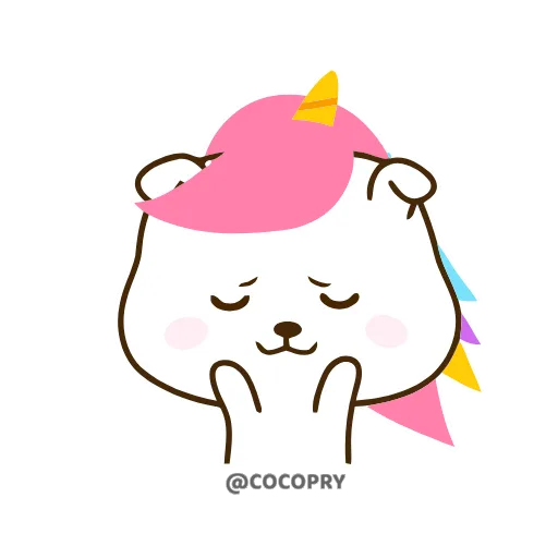 👏 Эмодзи «Cute Unicorn» для Telegram