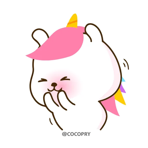 ☺️ Эмодзи «Cute Unicorn» для Telegram