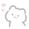Стикер 23 💗 white cat - белый котик