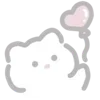 Стикер 24 💗 white cat - белый котик