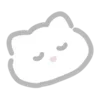 Стикер 17 💗 white cat - белый котик
