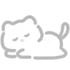 Стикер 25 💗 white cat - белый котик