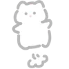 Стикер 33 💗 white cat - белый котик