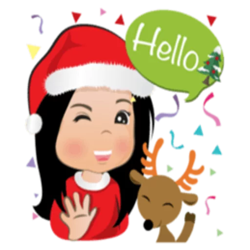 Стикер 50 Cute Christmas