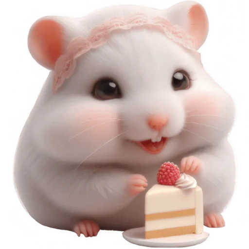 🍰 Стикер «Милая крыска» для Telegram