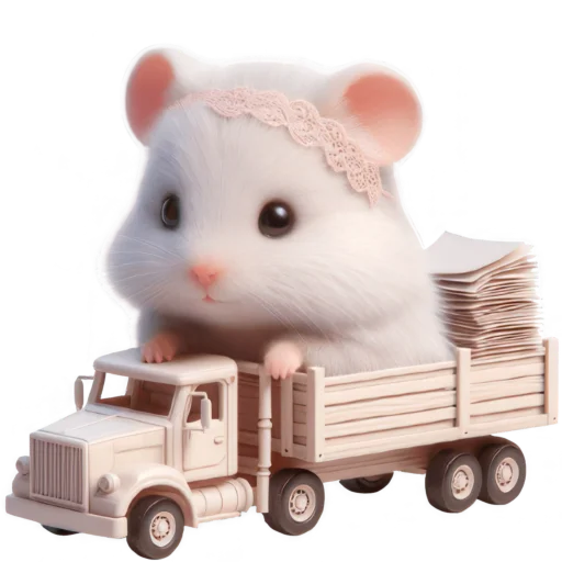 🚛 Стикер «Милая крыска» для Telegram