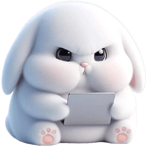 📱 Стикер «Вислоухая зайка» для Telegram