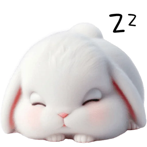 😴 Стикер «Вислоухая зайка» для Telegram