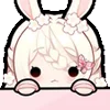 Стикер 58 Cute rabbit - милый кролик
