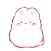 Стикер 16 Cute rabbit - милый кролик