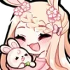 Стикер 49 Cute rabbit - милый кролик