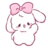 Стикер 7 Cute rabbit - милый кролик