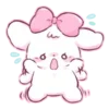 Стикер 25 Cute rabbit - милый кролик