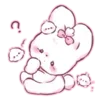Стикер 9 Cute rabbit - милый кролик