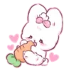 Стикер 32 Cute rabbit - милый кролик
