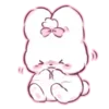 Стикер 29 Cute rabbit - милый кролик