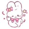 Стикер 6 Cute rabbit - милый кролик
