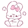 Стикер 5 Cute rabbit - милый кролик