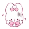 Стикер 10 Cute rabbit - милый кролик