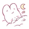 Стикер 26 Cute rabbit - милый кролик