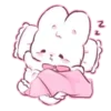 Стикер 28 Cute rabbit - милый кролик