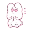 Стикер 17 Cute rabbit - милый кролик