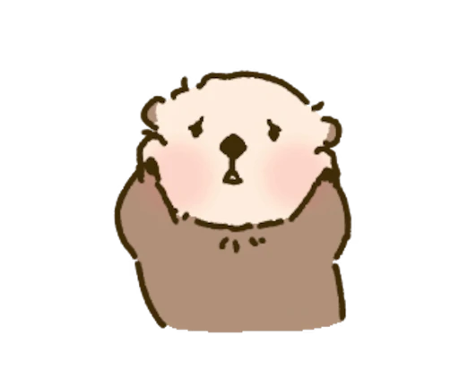 😱 Стикер «Cutie Otter Ottie» для Telegram