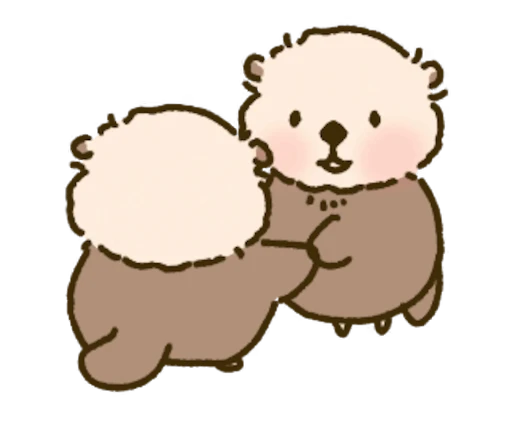 🤗 Стикер «Cutie Otter Ottie» для Telegram