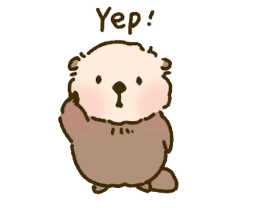 🫡 Стикер «Cutie Otter Ottie» для Telegram
